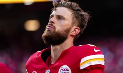 BREAKING Kansas City kicker Harrison Butker Teary-eyed announced sudden retirement , End contract with the chiefs over this ” I don’t feel love “ Butker later addressed the women in the audience, saying that his wife embraced “one of the most important titles of all. Homemaker.”