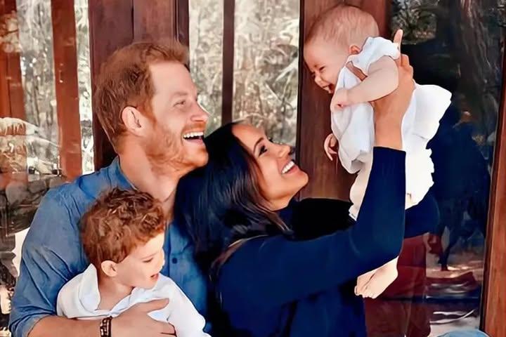 Prince Archie looks so tall with red-haired sister Princess Lilibet in Meghan Markle’s Mother’s Day photo